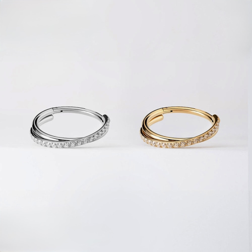 Кольцо-кликер Chloe Gold 1.2 мм (16 G) фото 4